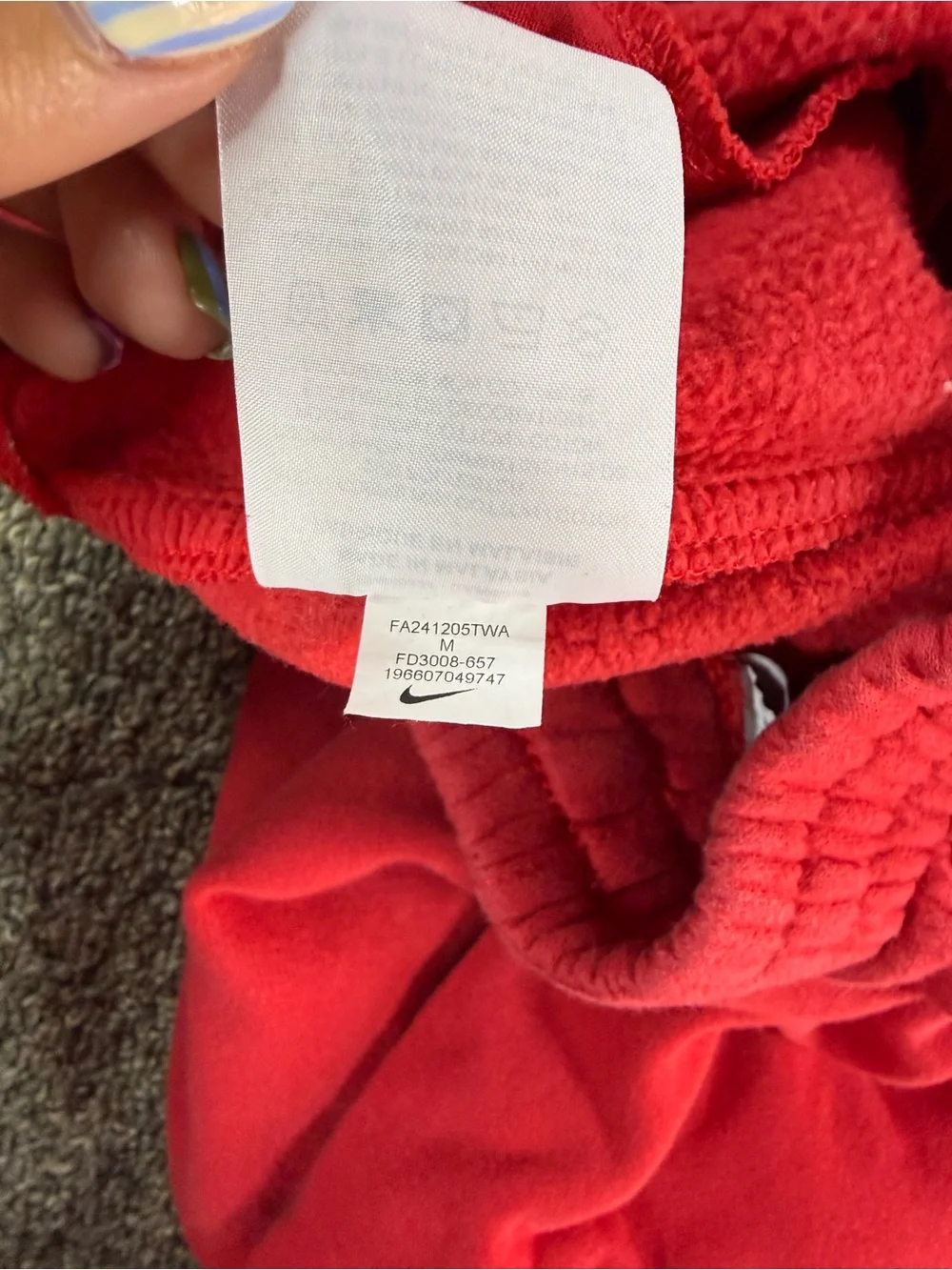 Nike Kids Bright Red Jogger Sweatpants